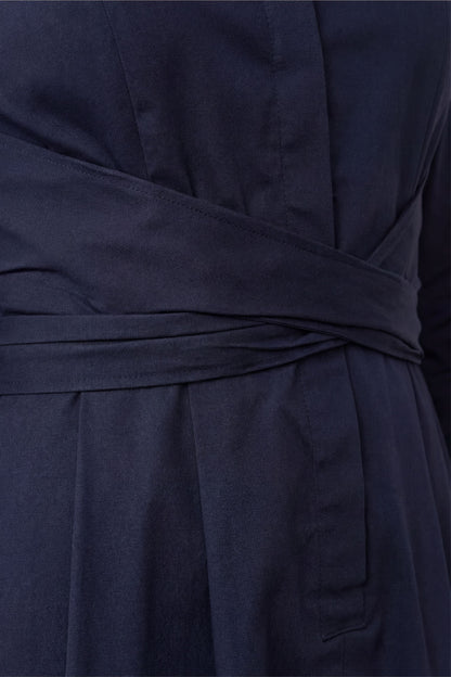 Robe-chemise évasée Tessa à nouer sur le devant
