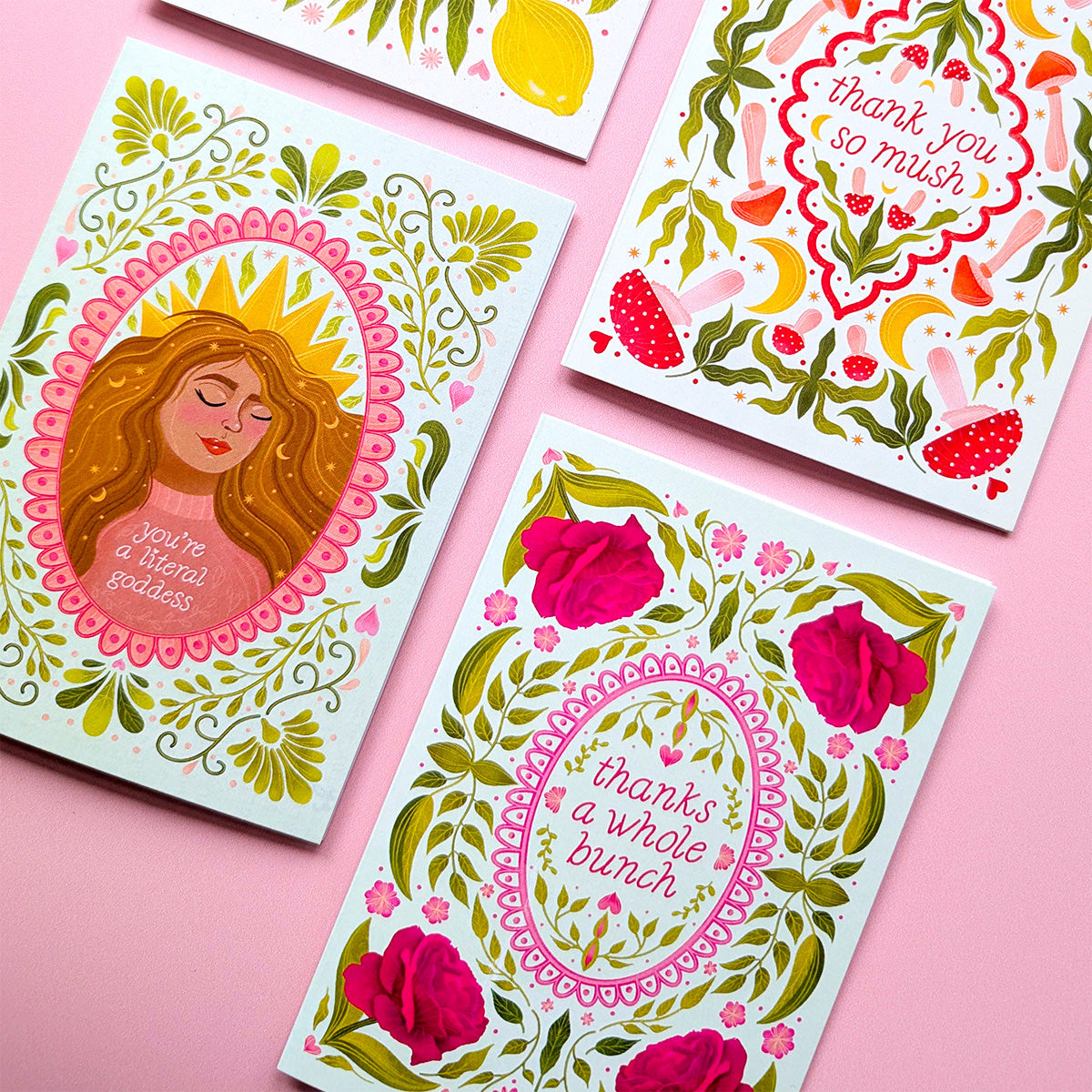 Déesse Littérale | Mini Carte de Vœux