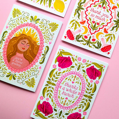 Déesse Littérale | Mini Carte de Vœux