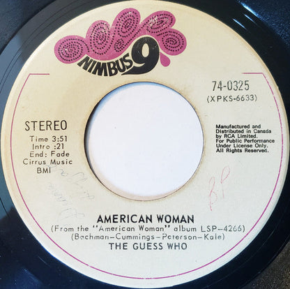 Devine qui est-ce ? – American Woman / No Sugar Tonight - 45 tours - 1980