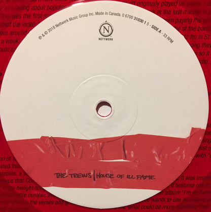 The Trews – House Of Ill Fame - 1979 - Vinyle rouge, sortie RSD, rare