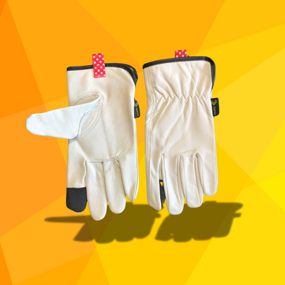 Gant non doublé GOAT-EE Drivers blanc (ÉDITION BOPO)