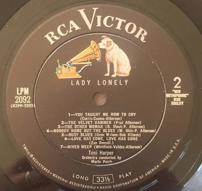 Toni Harper ‎– Lady Lonely - 1959 Mono Original