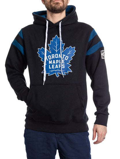 Chandail à capuchon de style universitaire rétro des Maple Leafs de Toronto