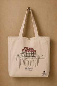 Sac fourre-tout Montréal Five Roses Illustration personnalisée Toile