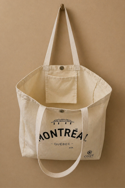 Sac fourre-tout Montréal Québec Illustration Toile