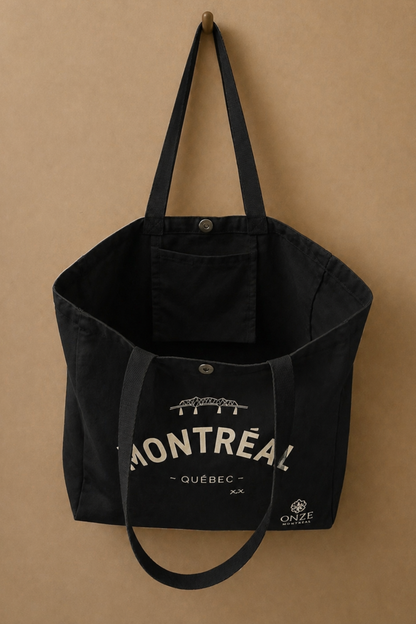 Sac fourre-tout Montréal Québec Illustration Toile
