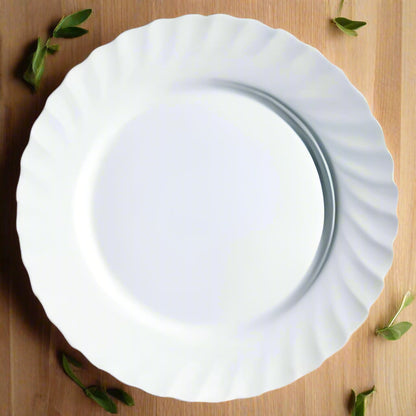 Assiette plate blanche 27cm - Trianon - Luminarc