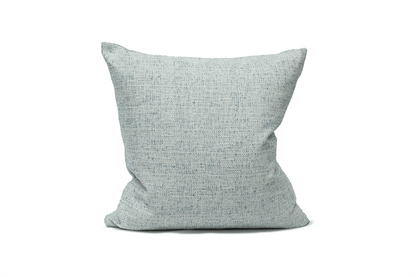 Housse de coussin en tweed couleur eau