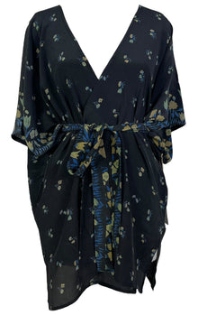 PRC6922 Veste à manches Kimono en pure soie Avatar avec ceinture