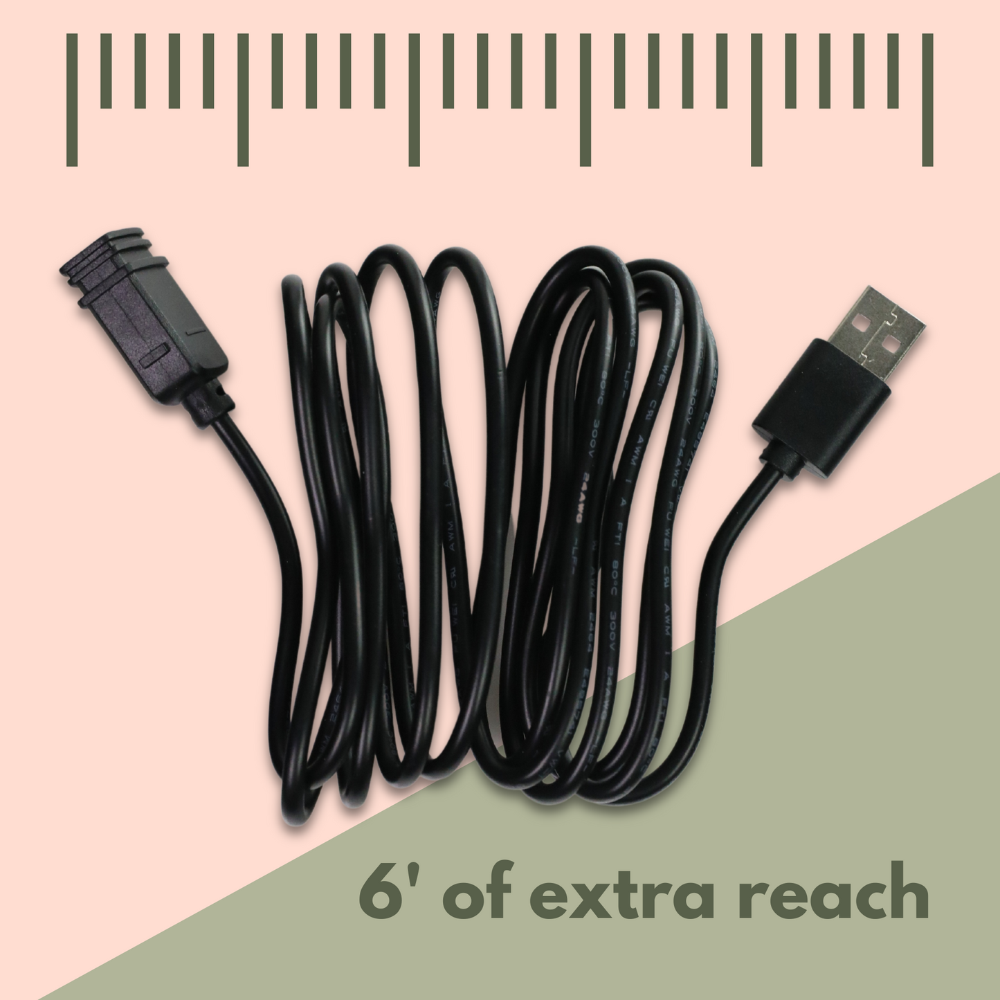 Rallonge électrique USB 2.0 de 1,80 m
