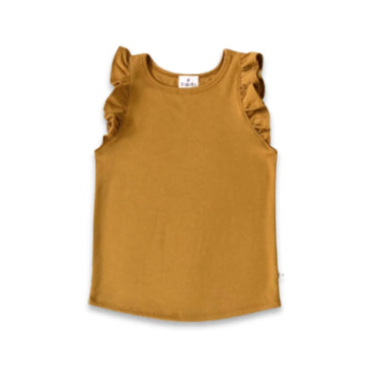 Baby/Kids' Bamboo Ruffle Shoulder | Palm Leaf