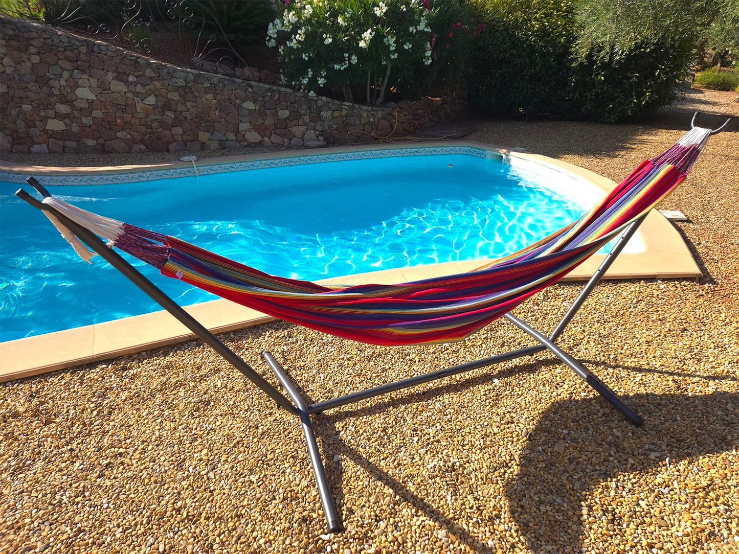 Hamac double de style brésilien de qualité supérieure avec support universel