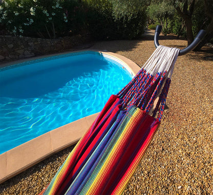Hamac double de style brésilien de qualité supérieure avec support universel