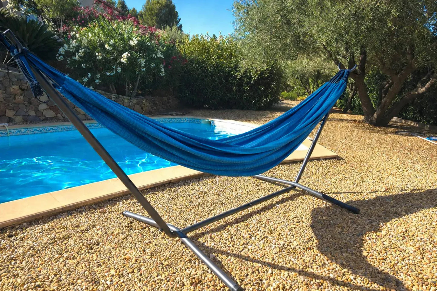 Hamac double de style brésilien de qualité supérieure avec support universel