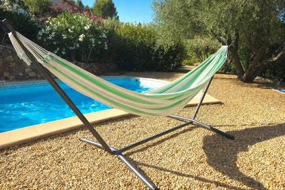 Hamac double de style brésilien de qualité supérieure avec support universel