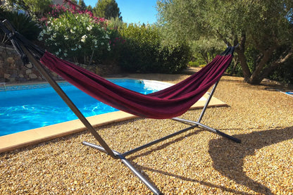 Hamac double de style brésilien de qualité supérieure avec support universel