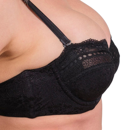Soutien-gorge à armatures en dentelle pour femme – Couvrance complète