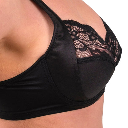 Soutien-gorge à armatures couvrant avec dentelle