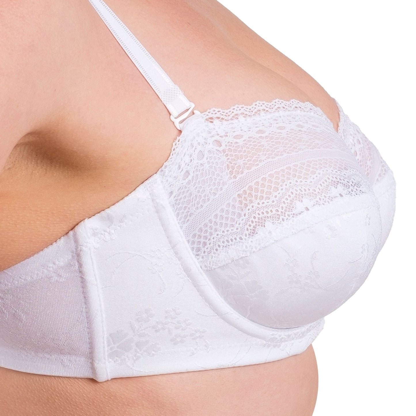 Soutien-gorge à armatures en dentelle pour femme – Couvrance complète