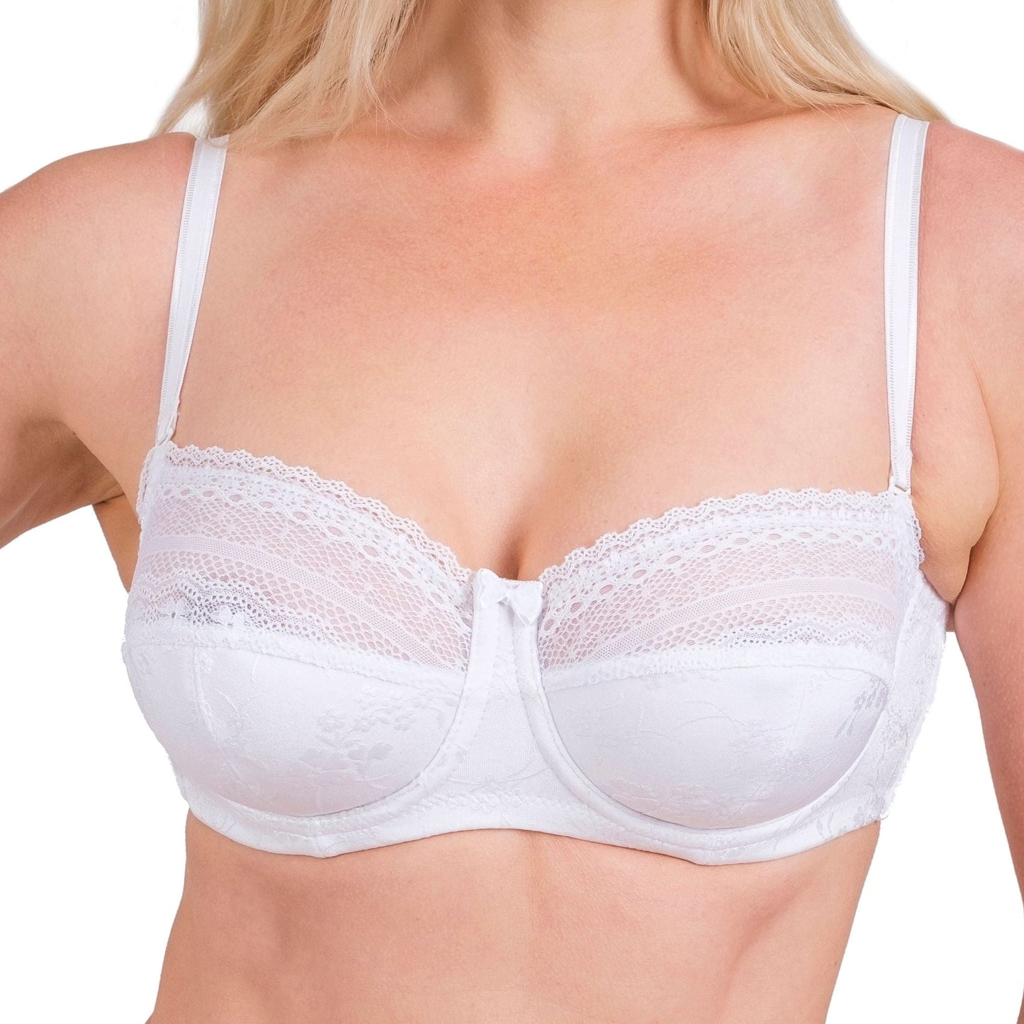 Soutien-gorge à armatures en dentelle pour femme – Couvrance complète