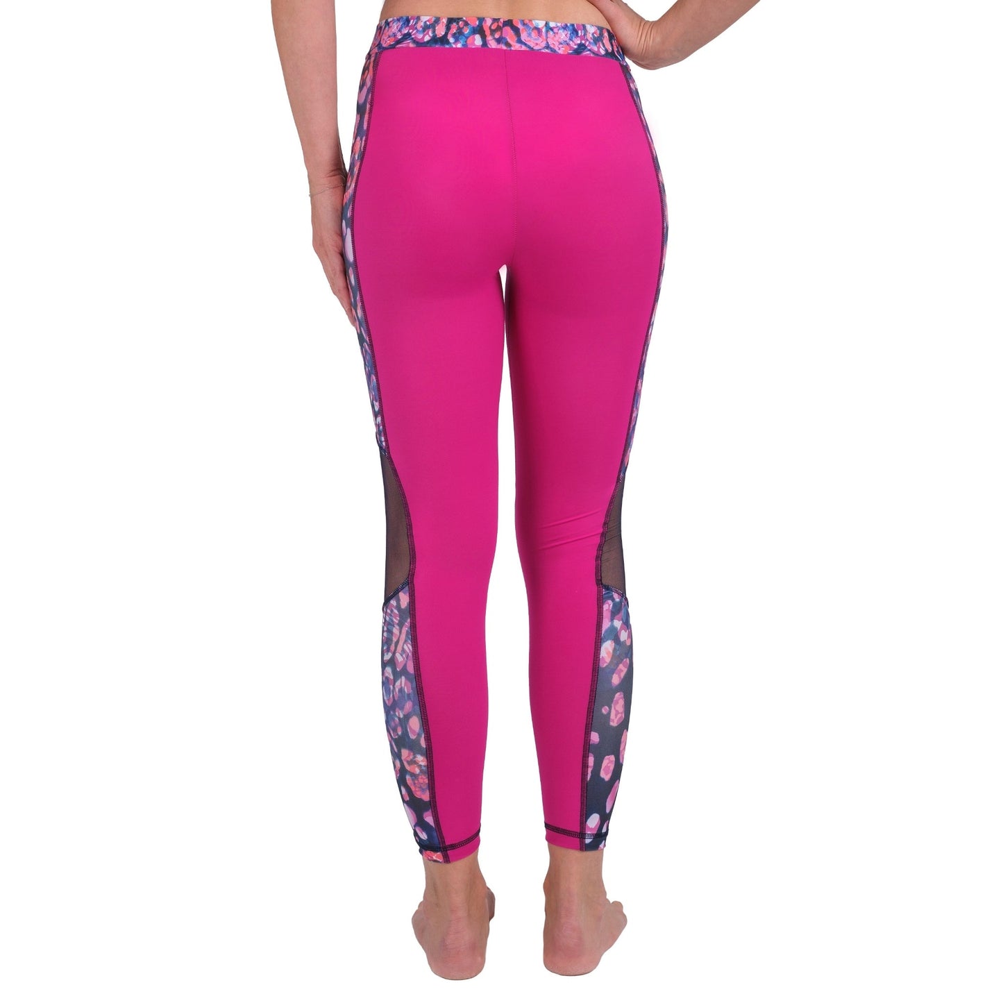 Legging maille léopard femme