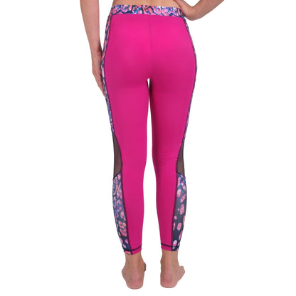 Legging maille léopard femme