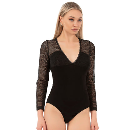 Women’s Long Sleeve Lace Bodysuit
