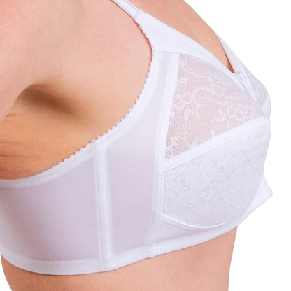 Soutien-gorge sans armature en dentelle à couvrance complète