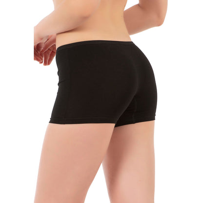 Boxers courts en coton pour femme – Lot de 3