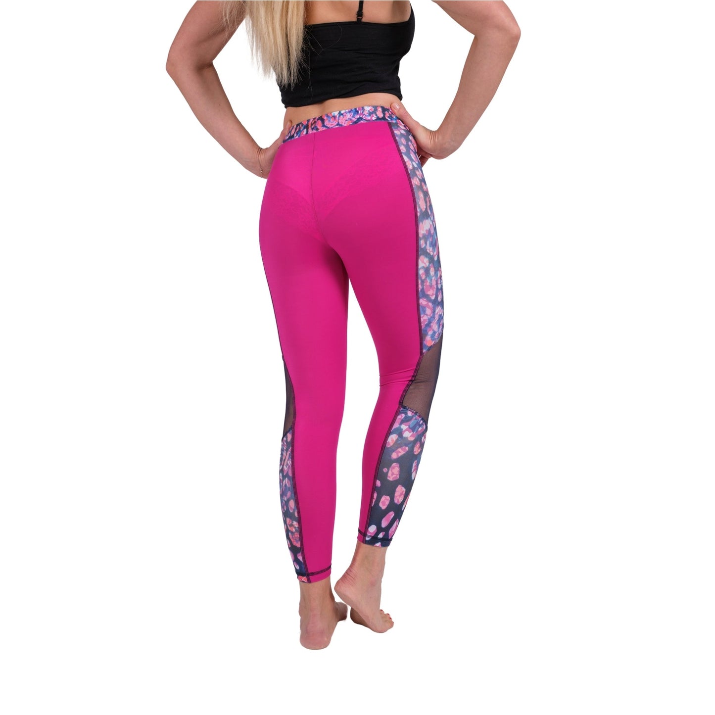 Legging maille léopard femme
