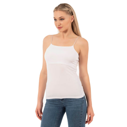 Caraco en coton-modal à fines bretelles pour femme