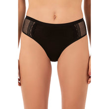 Lot de 3 slips taille haute en coton modal avec empiècements en dentelle