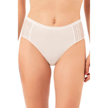 Lot de 3 slips taille haute en coton modal avec empiècements en dentelle