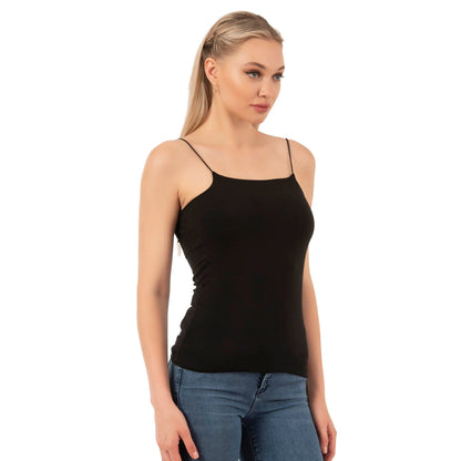 Caraco en coton-modal à fines bretelles pour femme
