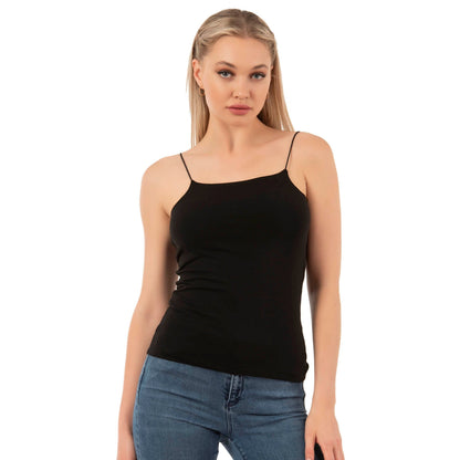 Caraco en coton-modal à fines bretelles pour femme