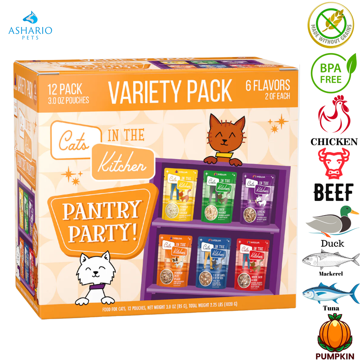 Weruva - Cats In The Kitchen Pantry Party Variety Pack Wet Cat Food Pouch
