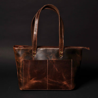 Sac fourre-tout classique en cuir noir