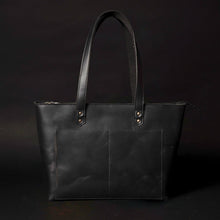 Sac fourre-tout classique en cuir noir