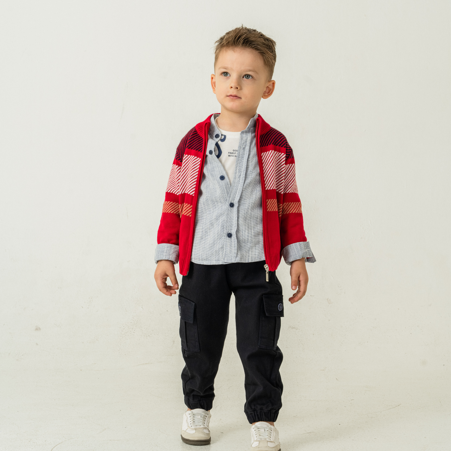 Ensemble de chandail 4 pièces de style cargo