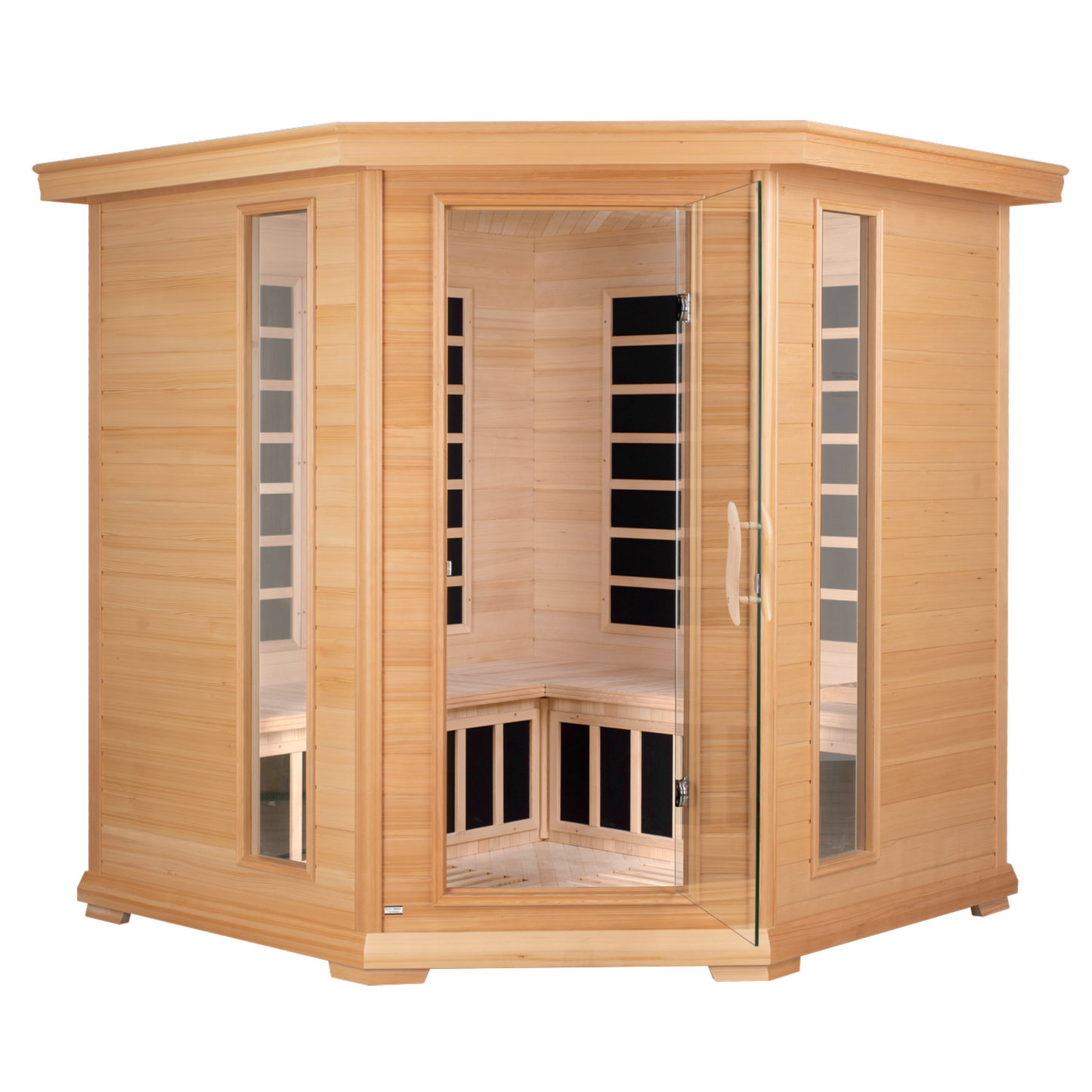 Blisspod | Vienna | Sauna spacieux à infrarouge lointain, en pruche du Canada, Ultra Bas EMF, 12 chauffages, 4-5 personnes