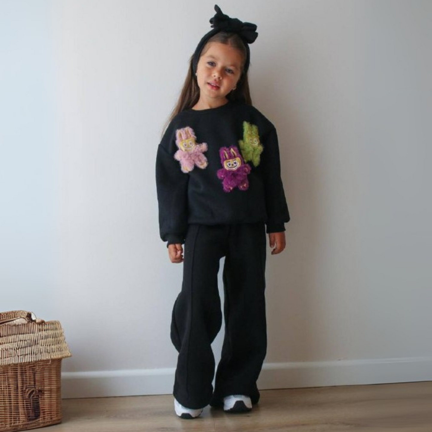 Ensemble décontracté La-Bu-Bu Colorful Patch pour filles