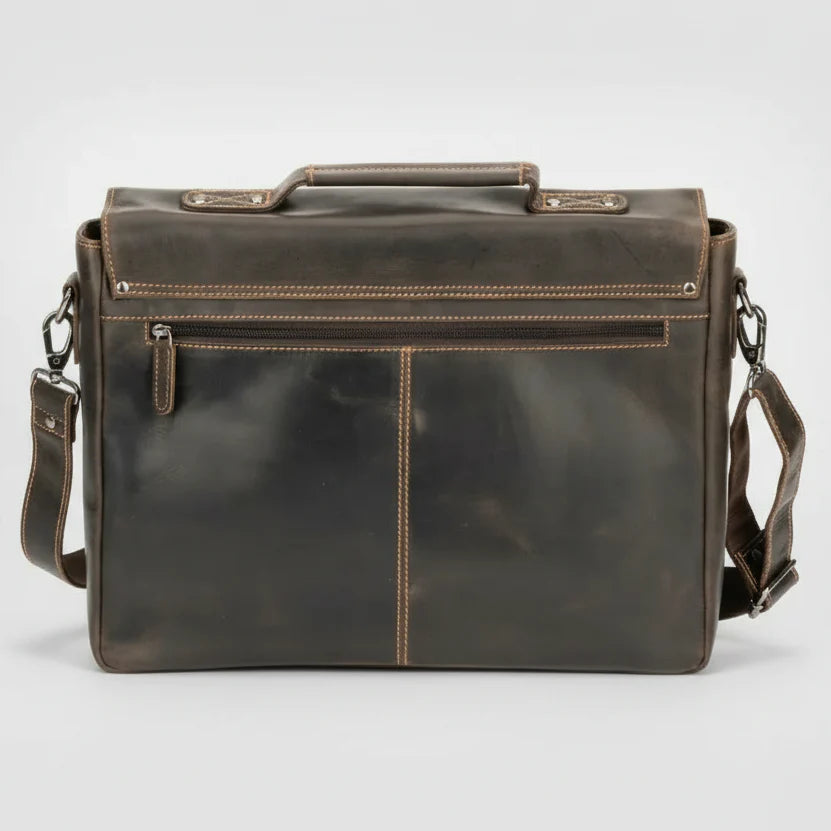 Sacoche pour ordinateur portable en cuir Greenwood