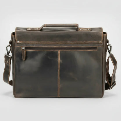 Sacoche pour ordinateur portable en cuir Greenwood