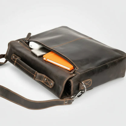 Sacoche pour ordinateur portable en cuir Greenwood