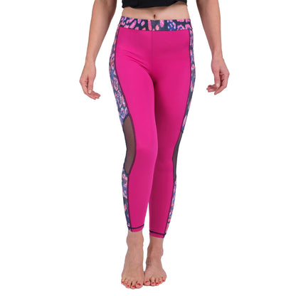 Legging maille léopard femme