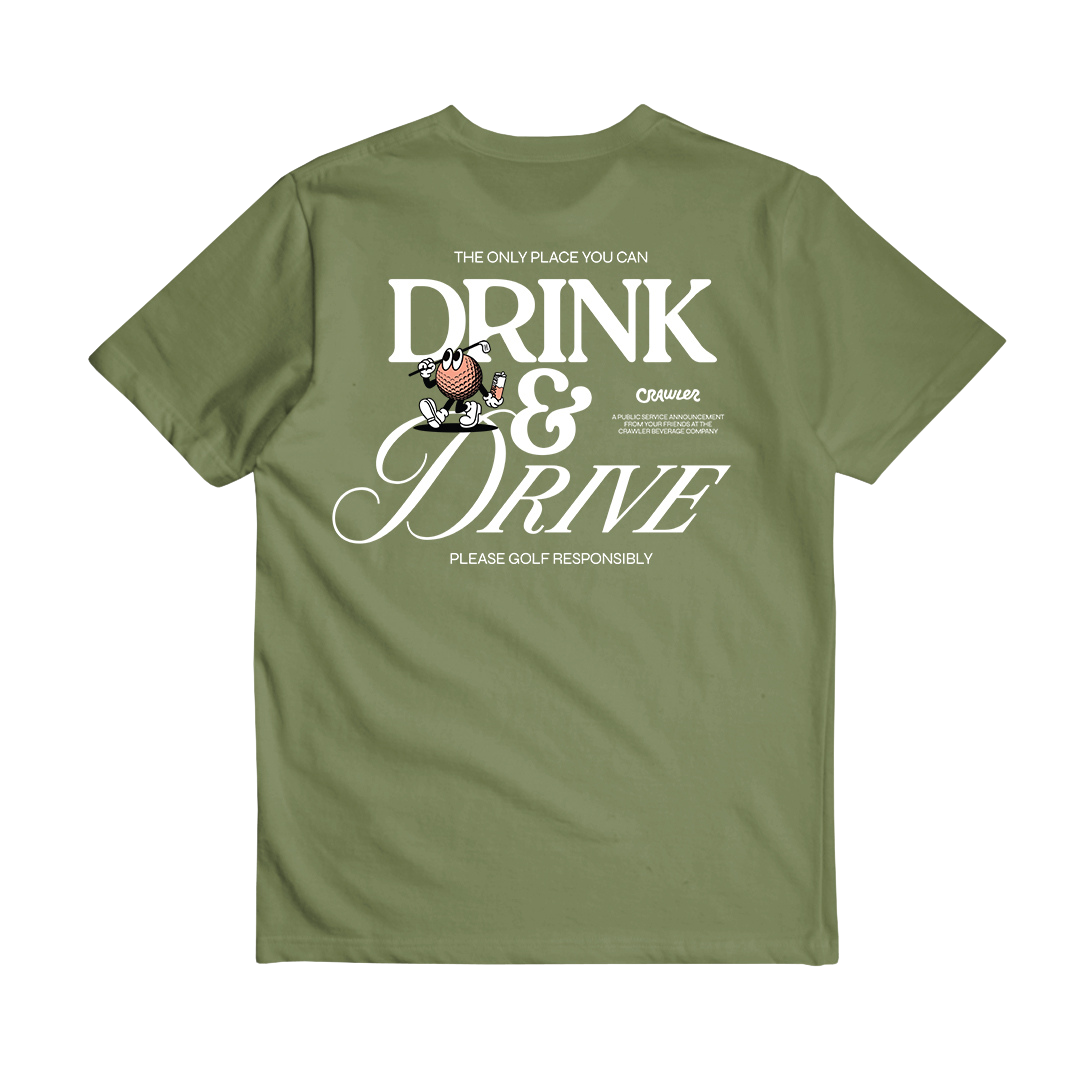 T-shirt « GOLF RESPONSABLE » (vert mousse)