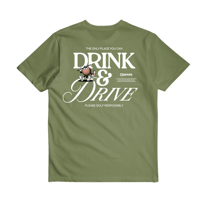 T-shirt « GOLF RESPONSABLE » (vert mousse)