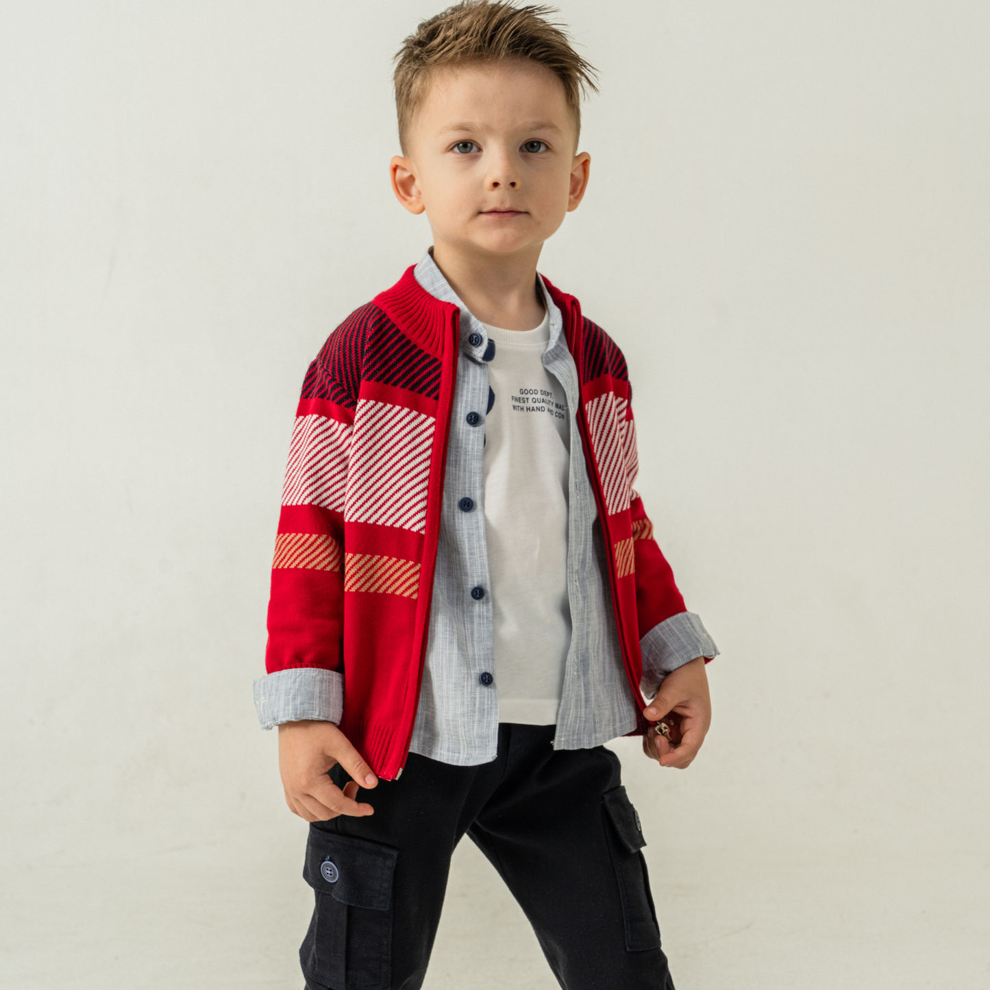 Ensemble de chandail 4 pièces de style cargo