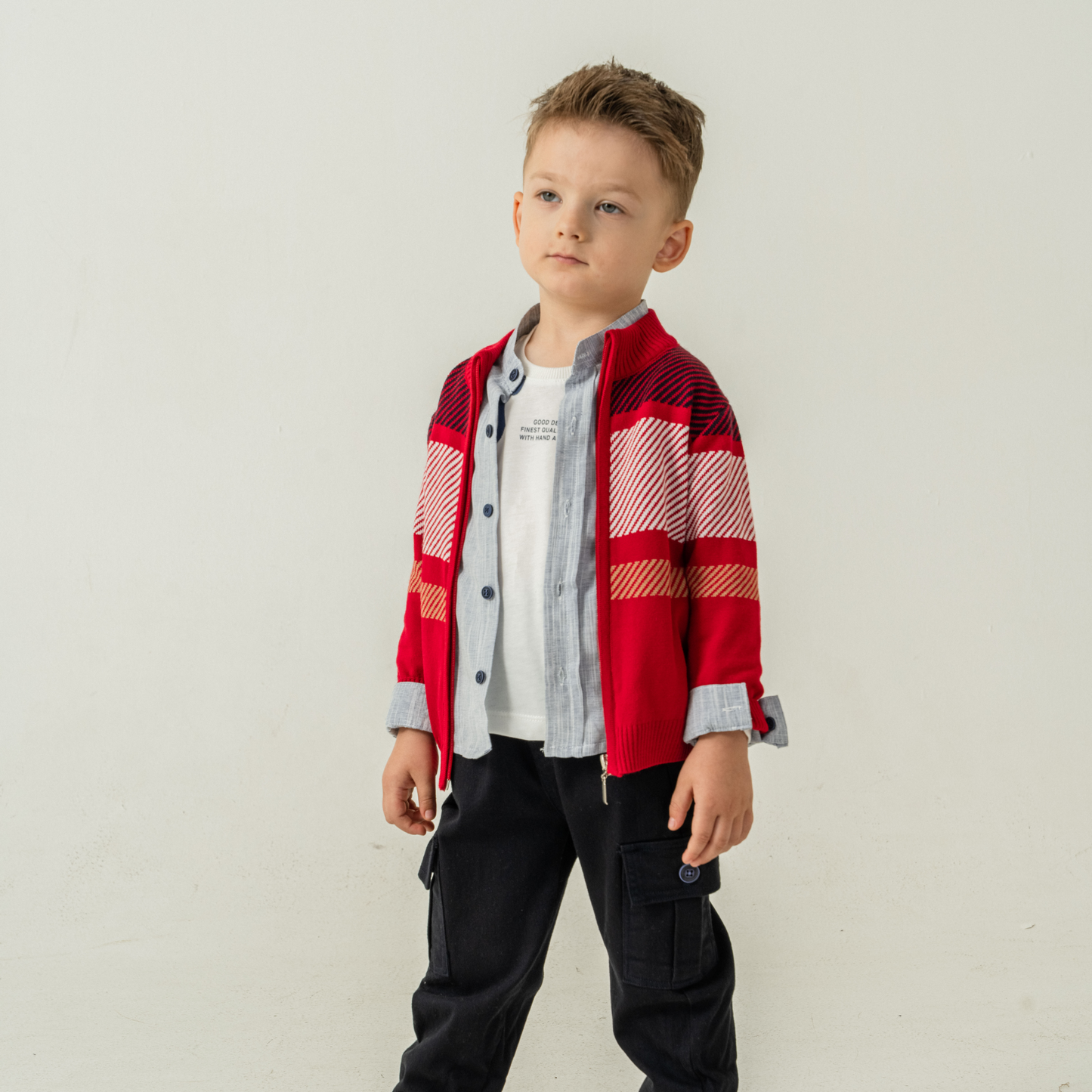 Ensemble de chandail 4 pièces de style cargo